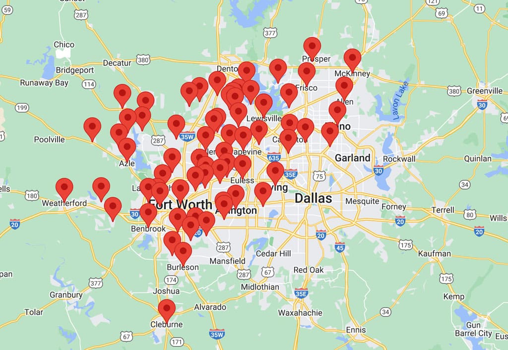 AC Repair Service Areas of Dallas, Plano, Allen, McKinney TX areas