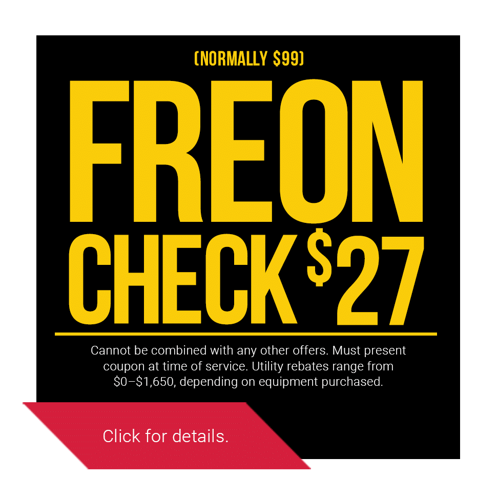 Coupon for $27 Freon Check | Heating & AC Repair Company Plano, TX