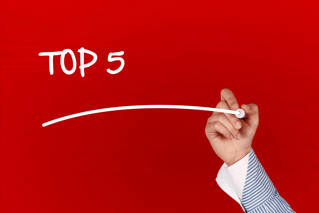 lady writing top 5 in white marker on red background Water Pipe Heating Systems allen tx dallas tx