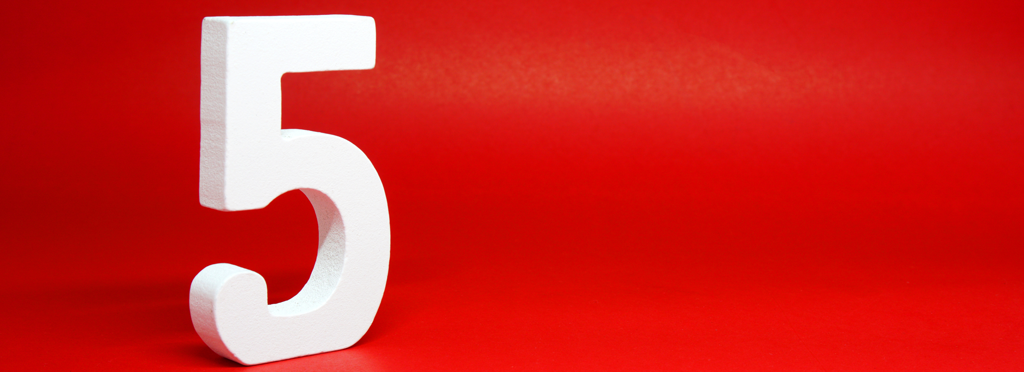 Number 5 on a red background - Tested and Proven Tips for Efficient AC Air Conditioner Repair