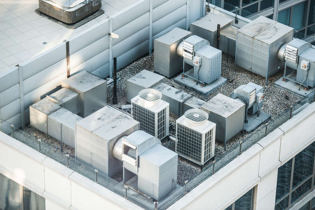 Commercial HVAC System on roof of building | Dallas, Frisco, Plano, TX