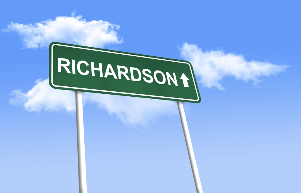 green road sign that says richardson on it heating and ac repair richardson tx allen tx addison tx 