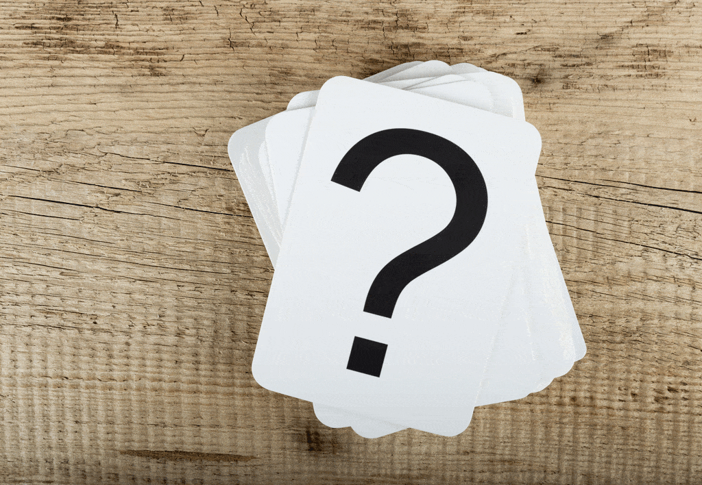 question mark on white post card notes heat pump services dallas tx keller tx colleyville tx