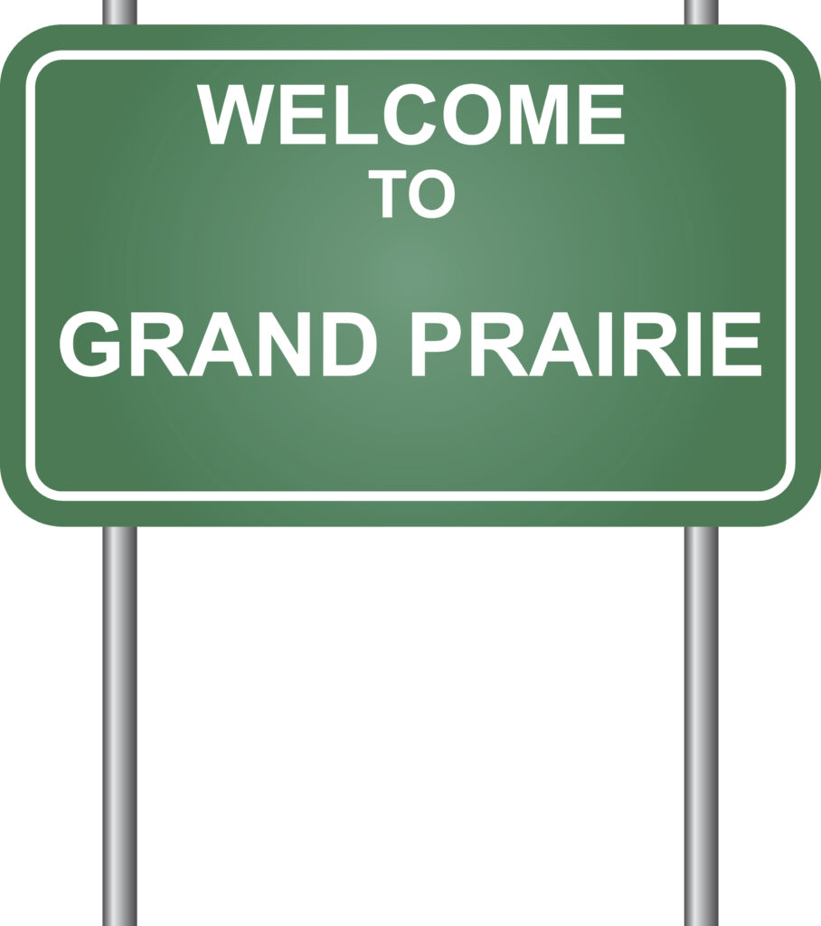 Welcome to Grand Prairie, green signal vector. AC Repair in Grand Prairie