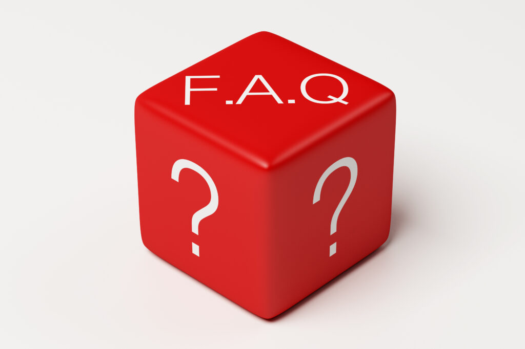 the image of FAQ dice on a white background. FAQs about AC Repair in Forest Hill 