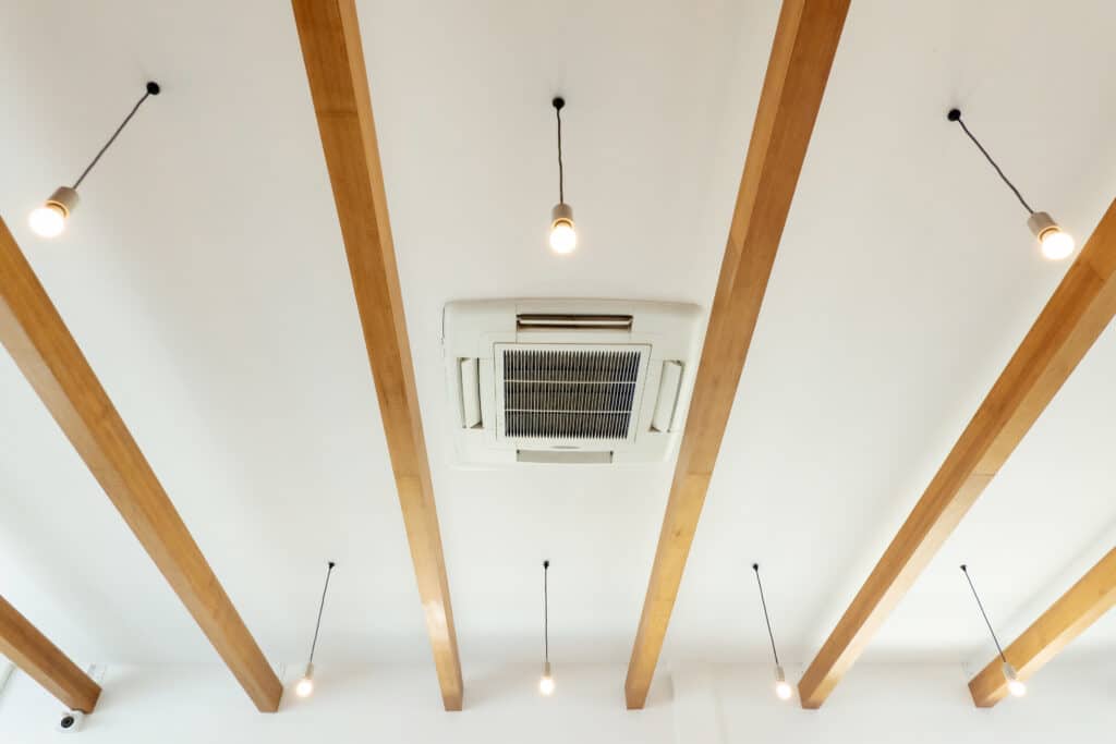 AC Considerations, Air Conditioner, Humidifier, Audio Cassette, Air Duct.