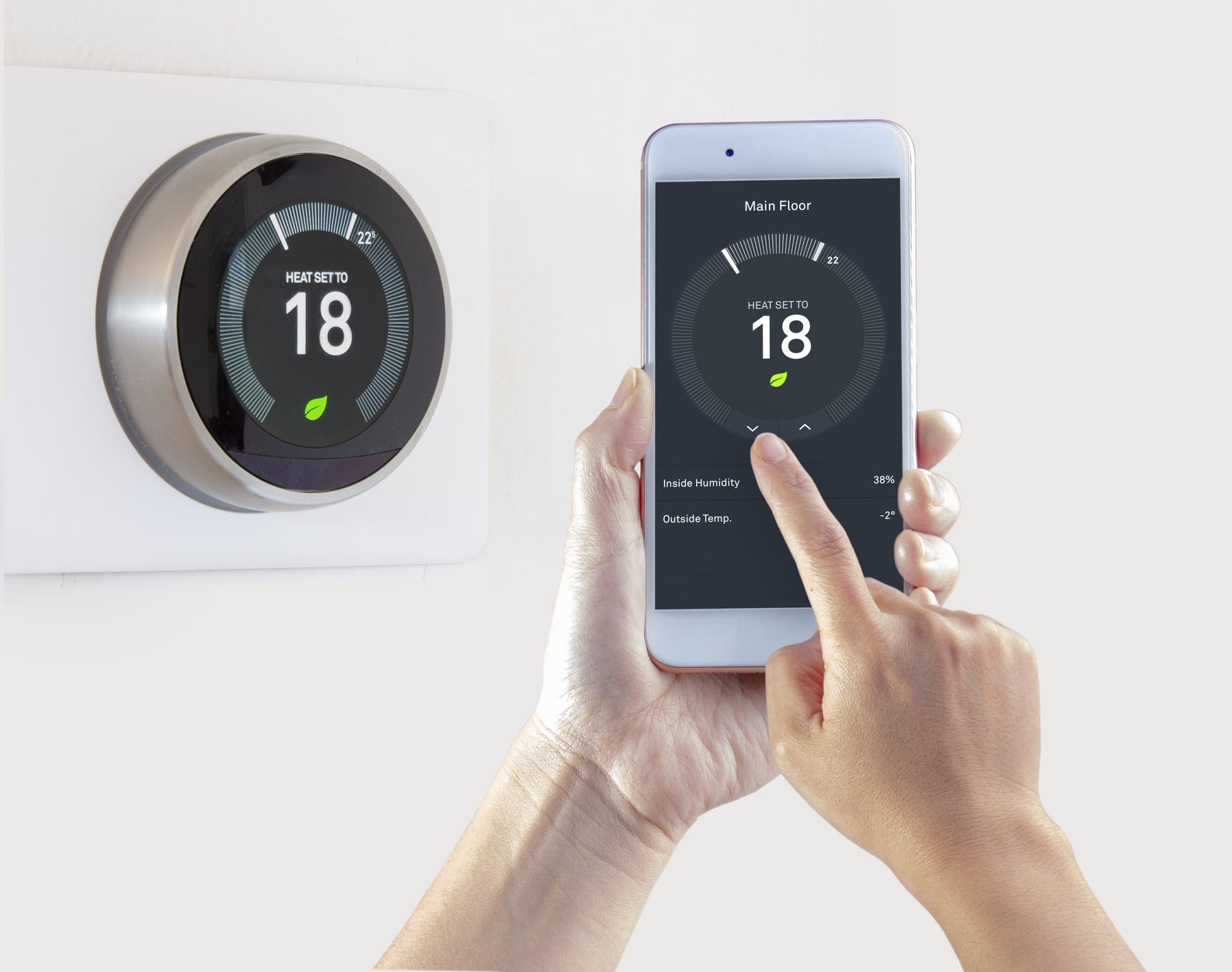 Smart Thermostat - Heating, ventilation, and air conditioning (HVAC).