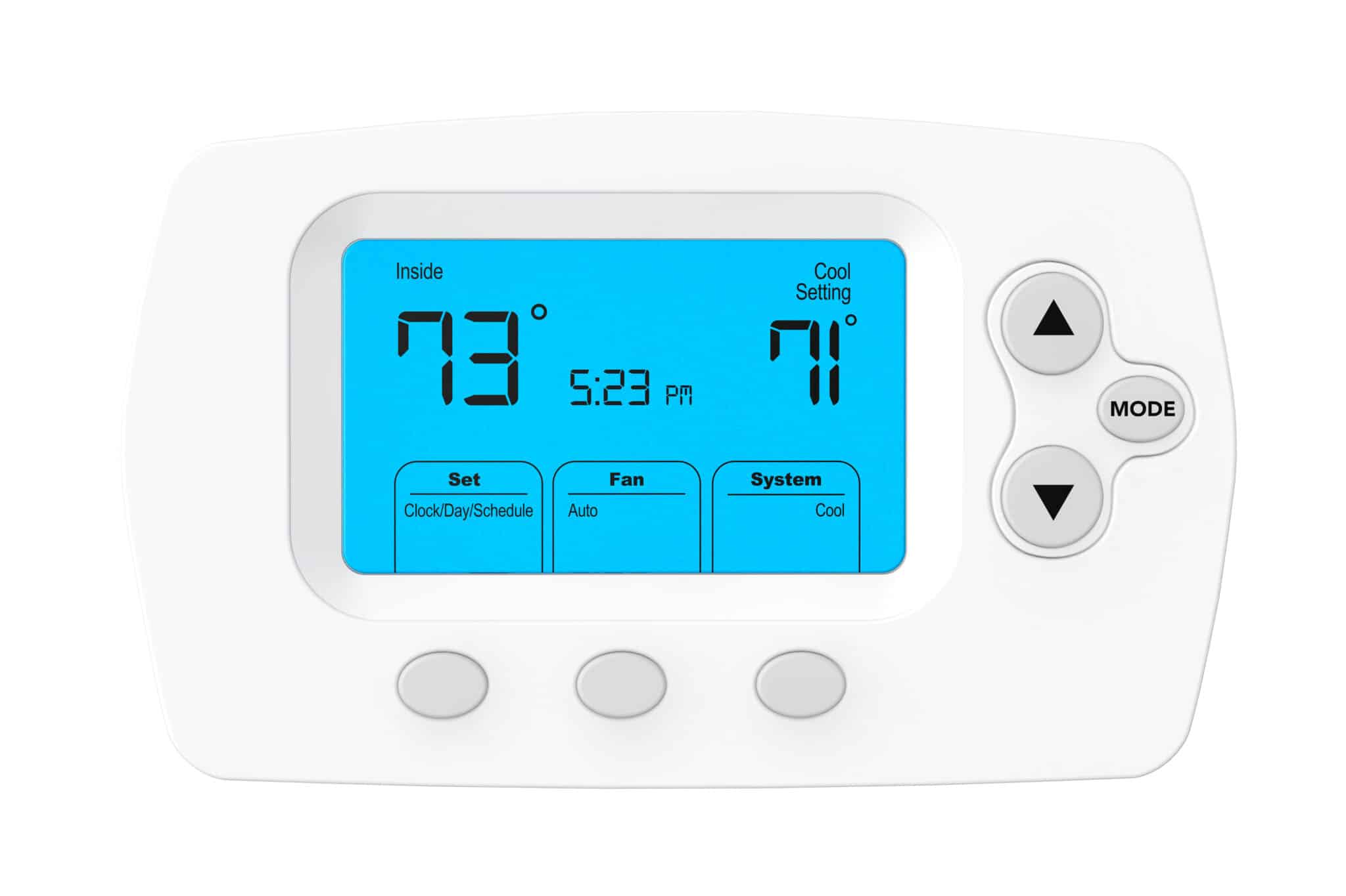 A modern programmable thermostat is the key to energy savings and efficiency.