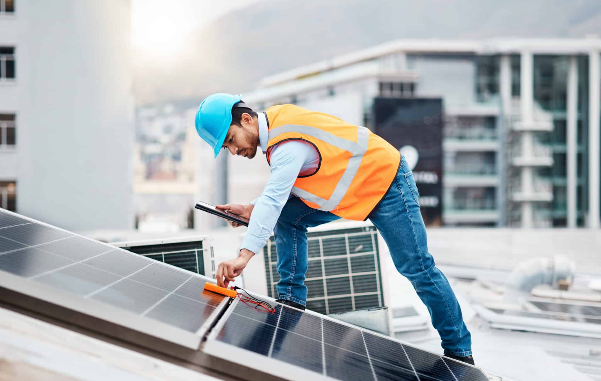 Installation process, Solar Powered HVAC System.